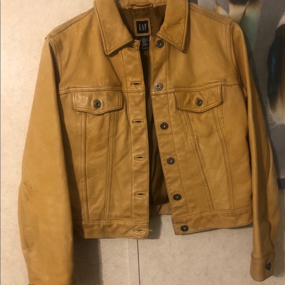 vintage gap leather jacket